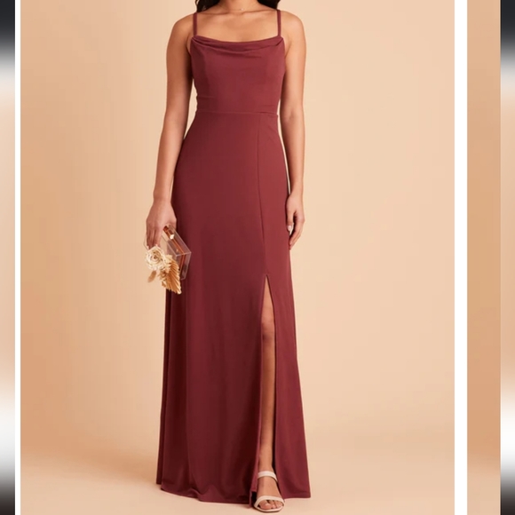 Birdy Grey Ash Crepe Bridesmaid Dress - Picture 1 of 5